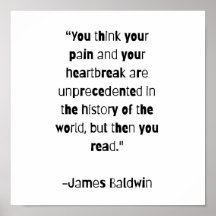 ジェームズ・ボールドウィン引用文ポスター