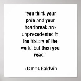 ジェームズ・ボールドウィン引用文ポスター ポスター