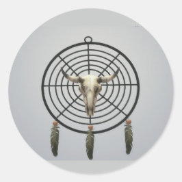 ジェームズ・マイケル・ミラーによるステッカーのドリームキャッチャー ラウンドシール