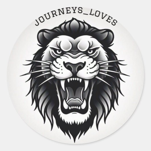 ジェームズ・マイケル・ミラーによるステッカーのドリームキャッチャー ラウンドシール (正面)