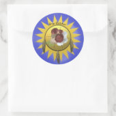 ジェームズ・マイケル・ミラーによるステッカーのドリームキャッチャー ラウンドシール (バッグ)