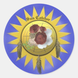 ジェームズ・マイケル・ミラーによるステッカーのドリームキャッチャー ラウンドシール