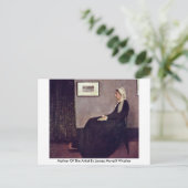 ジェームズ・マクニール・ウイスラーの芸術家の母 ポストカード (スタンド正面)