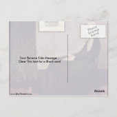 ジェームズ・マクニール・ウイスラーの芸術家の母 ポストカード (裏面)