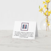 ジェームズ・マディスンの愛国心が強い引用文Notecard. カード (黄色い花)