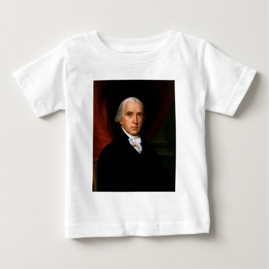 ジェームズ・マディソン　アメリカ合衆国第4代大統領 ベビーTシャツ (正面)