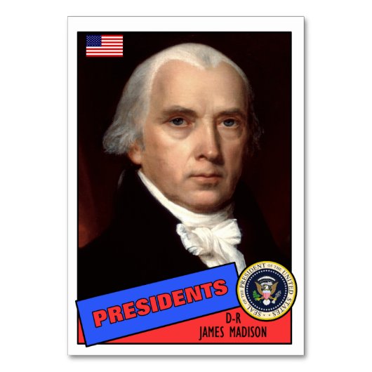 ジェームズ·マディソン·ベースボール·カード テーブルナンバー (正面)
