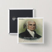 ジェームズ・マディソン「哲学/常識」名言 缶バッジ (正面&裏面)