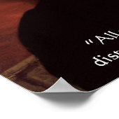 ジェームズ・マディソン「戦争と自由」知恵引用文ポスター ポスター (角)