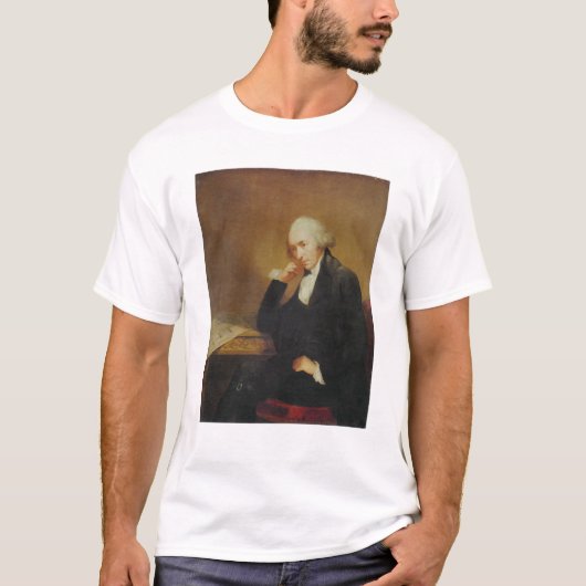 ジェームズ・ワット1792年のポートレート Tシャツ (正面)