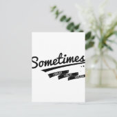 ジェームズ - 時々 歌詞 レトロ風 ポストカード (スタンド正面)