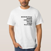 ジェームズ 有名人 03B 名前シャツ Tシャツ (正面)