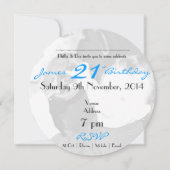 ジェームズ 21歳 (サークル範囲) 招待状 (裏面)