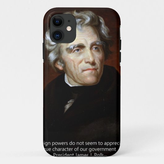 ジェームズ・K・ポークと名言 Case-Mate iPhoneケース (裏面)