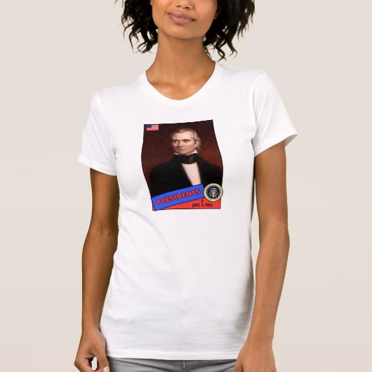 ジェームズ・K・ポーク野球カード Tシャツ (正面)