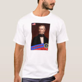 ジェームズ・K・ポーク 野球カード Tシャツ (正面)
