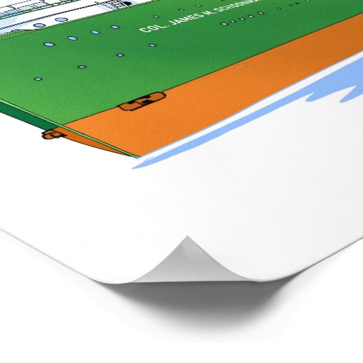 ジェームズ・M・ショーンメーカー美術館の船 ポスター (角)