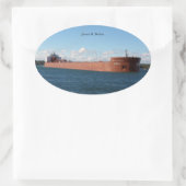 ジェームズ・R・バーカーのステッカー 楕円形シール (バッグ)