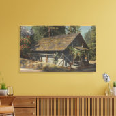 ジェームズ・W・マーシャル・キャビンの見解 キャンバスプリント (インサイチュ (リビング))