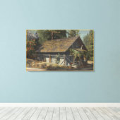 ジェームズ・W・マーシャル・キャビンの見解 キャンバスプリント (インサイチュ (ウッドフロア))