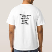 ジェームズTシャツ カスタム 名前入れ 04B Tシャツ (裏面)
