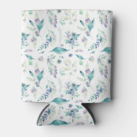 ジェーモダンドグリーンのラベンダー水カラーフローラ 缶クーラー (正面)