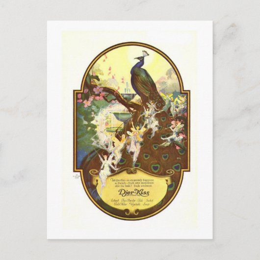 ジェールキスフェアリーアンドピーコック シーズンポストカード (正面)