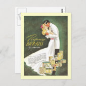 ジェールキスロマンチックカップル ポストカード (正面/裏面)