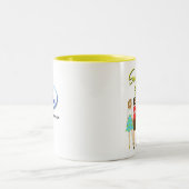 ジェーンが成功するのを見て下さい! ツートーンマグカップ (中央)