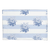 ジェーンのばら色の花束のブルーベリーの標準の枕カバー 枕カバー (正面)