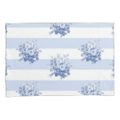 ジェーンのばら色の花束のブルーベリーの標準の枕カバー 枕カバー (正面右)