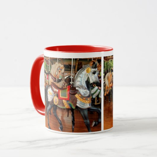 ジェーンの回転木馬馬の茶の中で マグカップ (正面左)