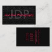 ジェーンの雌ジカの写真撮影 名刺 (正面/裏面)