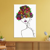 ジェーンは見えずにひっそりと隠れる キャンバスプリント (インサイチュ (リビング))