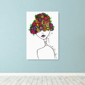 ジェーンは見えずにひっそりと隠れる キャンバスプリント (インサイチュ (ウッドフロア))