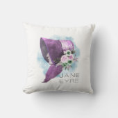 ジェーンアイレボンネットフラワーパープルとブルー クッション (正面)