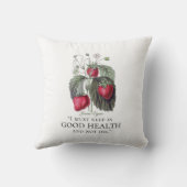 ジェーンアイレ保ー – 健康に – イチゴ クッション (裏面)