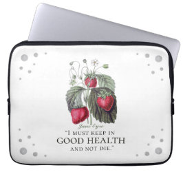 ジェーンアイレ保ー – 健康に – イチゴ ラップトップスリーブ