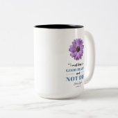 ジェーンアイレ保ー – 健康 – パープルデイジー ツートーンマグカップ (正面右)