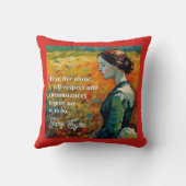 ジェーンアイレ引用文モネスタイル絵画 クッション (裏面)