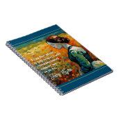 ジェーンアイレ引用文モネスタイル絵画 ノートブック (右側)