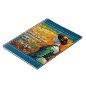 ジェーンアイレ引用文モネスタイル絵画 ノートブック (左側)