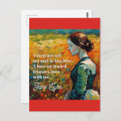 ジェーンアイレ引用文モネスタイル絵画 ポストカード (正面/裏面)