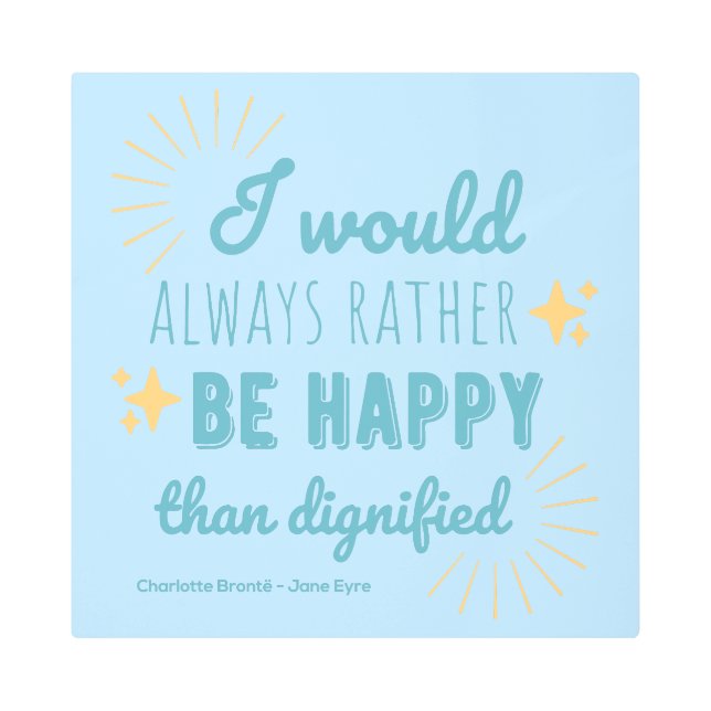 ジェーンアイレ引用文Iブルーエディション メタルプリント (正面)