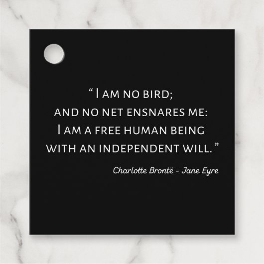 ジェーンアイレ引用文IIクラシックスタイル フェイバータグ (正面)