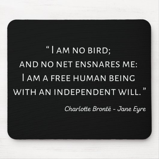 ジェーンアイレ引用文IIクラシックスタイル マウスパッド (正面)