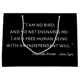 ジェーンアイレ引用文IIクラシックスタイル ラージペーパーバッグ