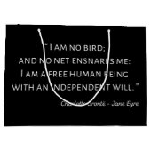 ジェーンアイレ引用文IIクラシックスタイル ラージペーパーバッグ (裏面)