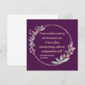 ジェーンアイレ引用文II – かわいいスタイル (正面/裏面)