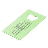 ジェーンアイレ引用文II クレジットカード栓抜き (裏面アングル)